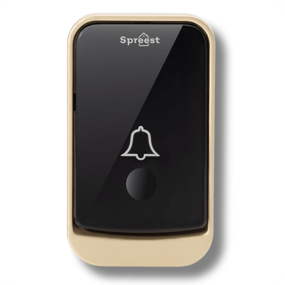 Dzwonek bezprzewodowy Q192192-BG 1T2R Złoto-Czarny Spreest