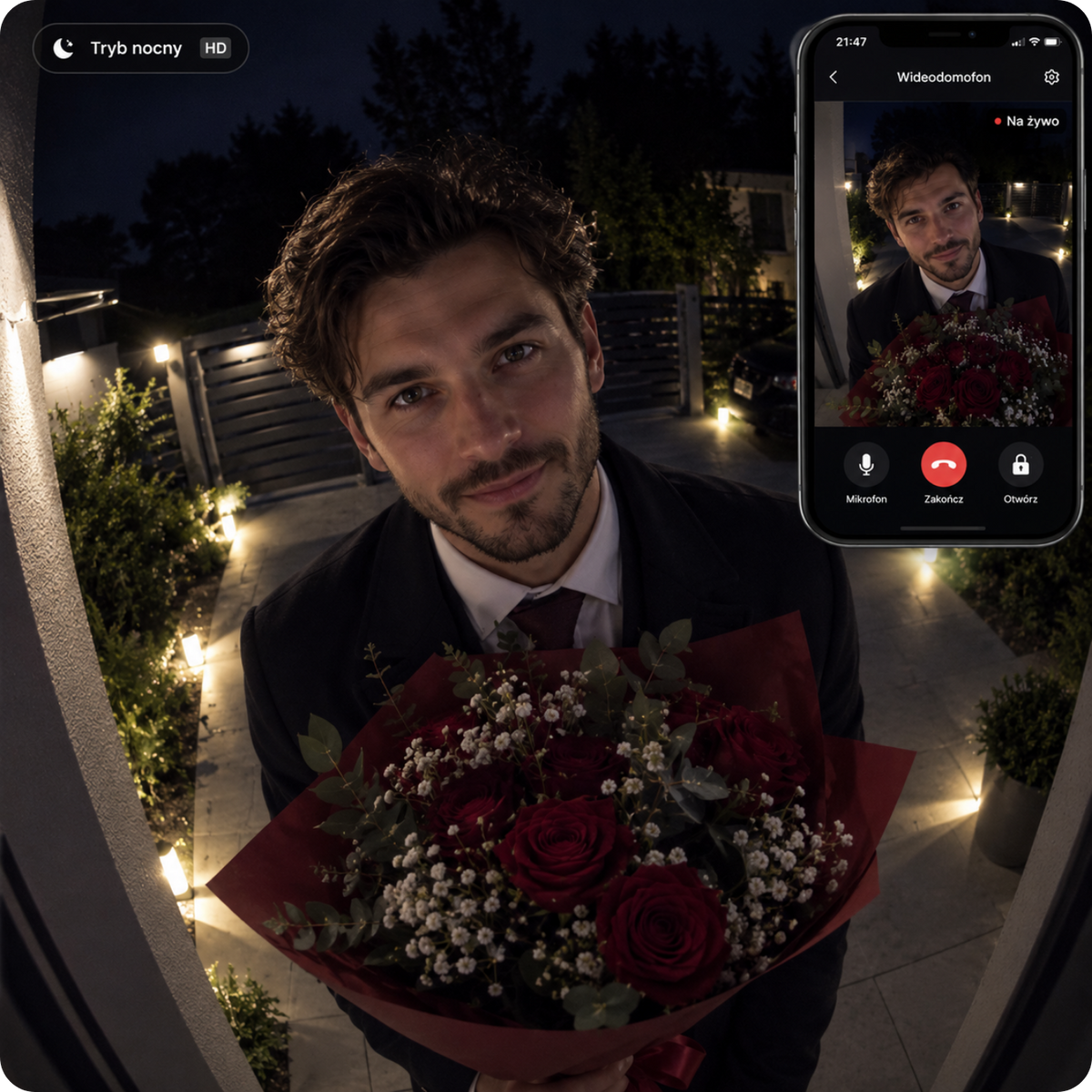 Dzwonek bezprzewodowy wideo intercom DB3 TTLock