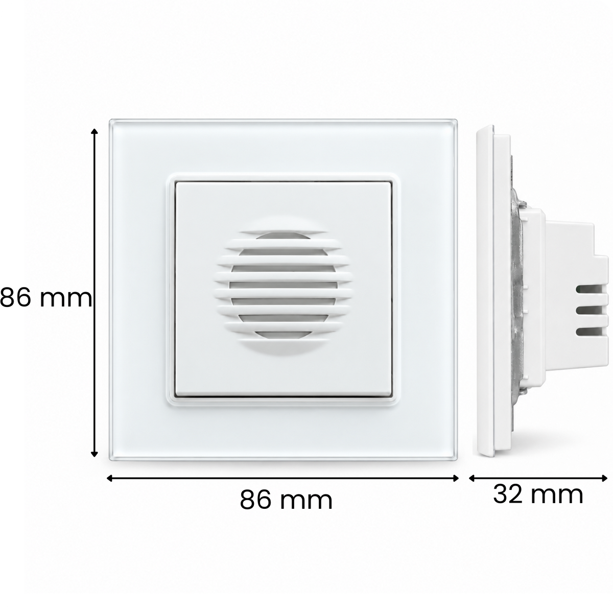 Wired doorbell receiver D02 White