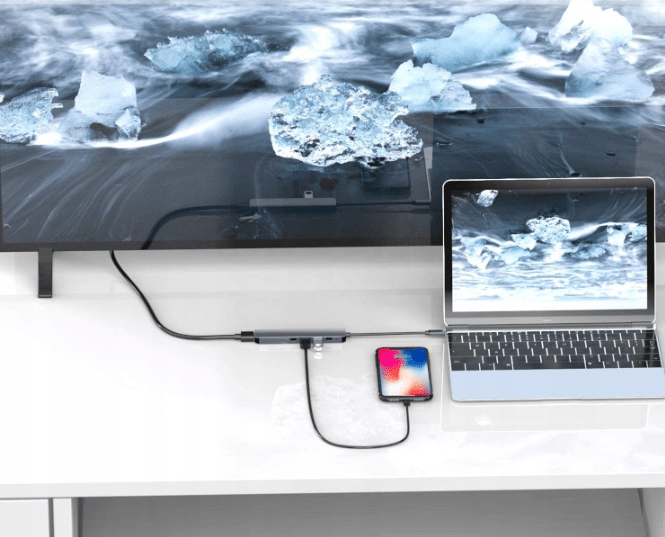 Adapter 5w1 HUB USB-C SC-USH83 Spreest