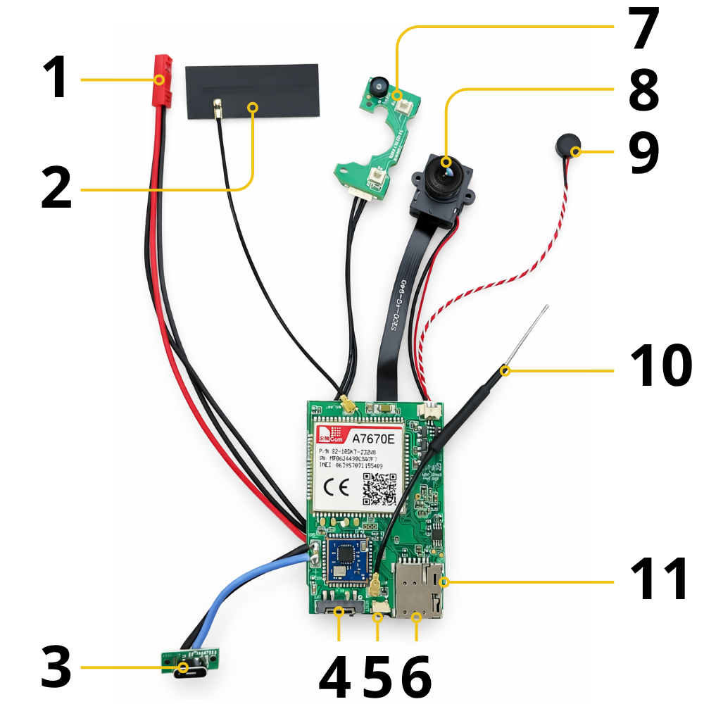 Mini Modular Camera EL-IP055-A1 4G WiFi