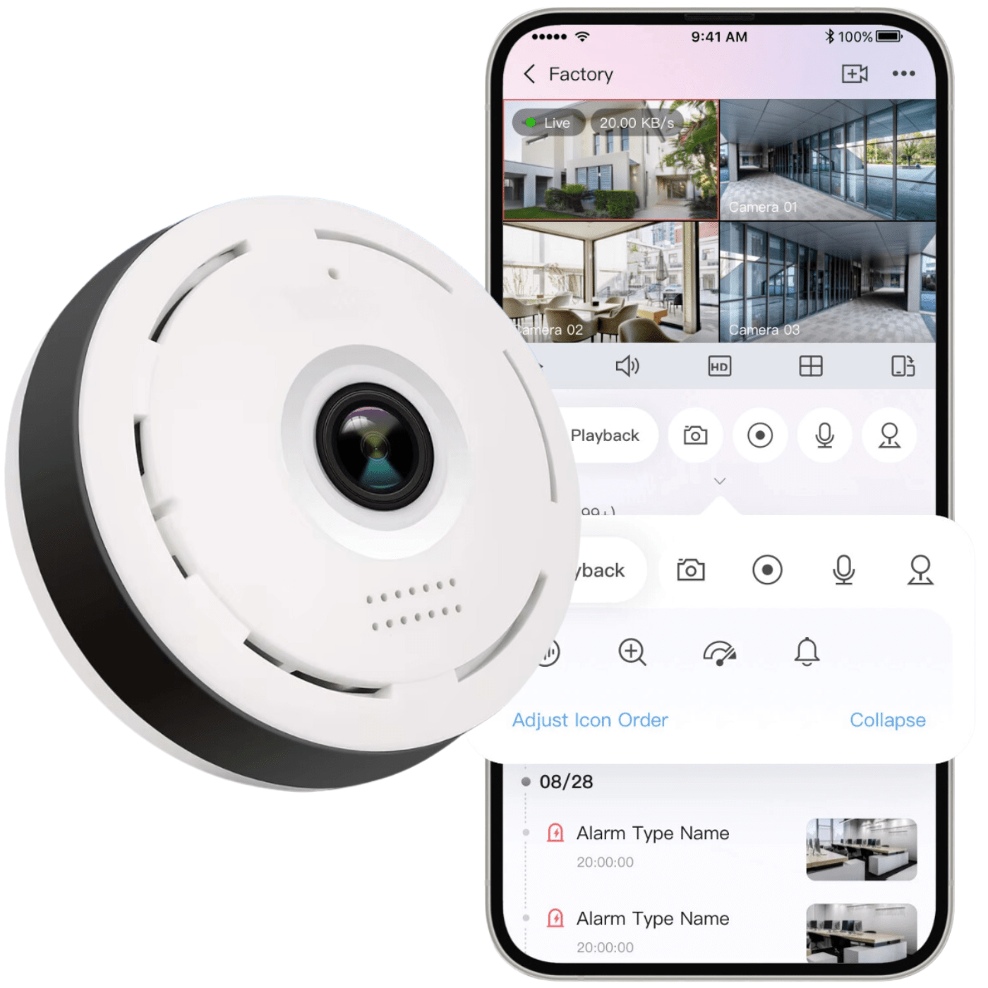 Mini kamera WiFi A8S Spreest