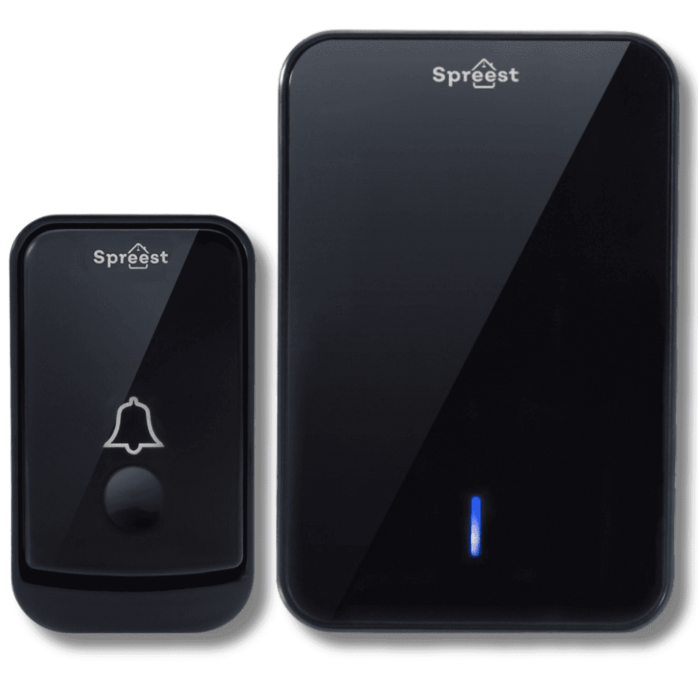 Dzwonek bezprzewodowy Q489489-BB 1T2R Czarny Spreest