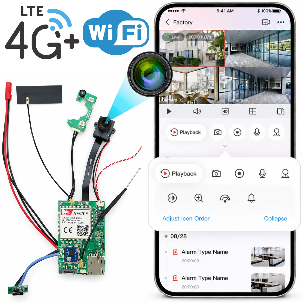 Mini kamera modułowa EL-IP055-A1 4G WiFi