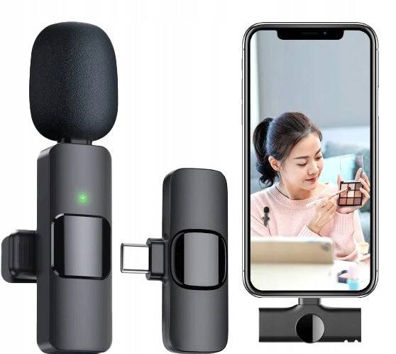 Mikrofon krawatowy bezprzewodowy K1 USBC 1T1R Spreest