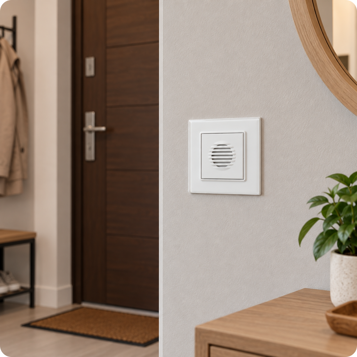 Odbiornik dzwonka przewodowego D02 White