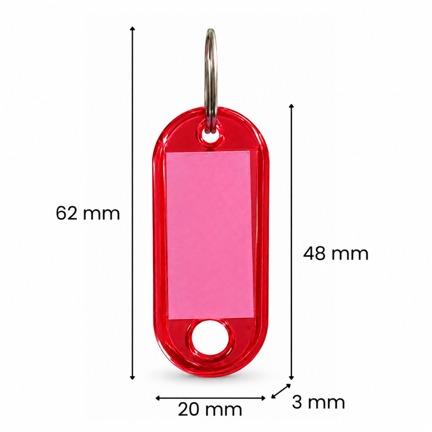 Zawieszka na klucze ABS-1 Ciemnoróżowa