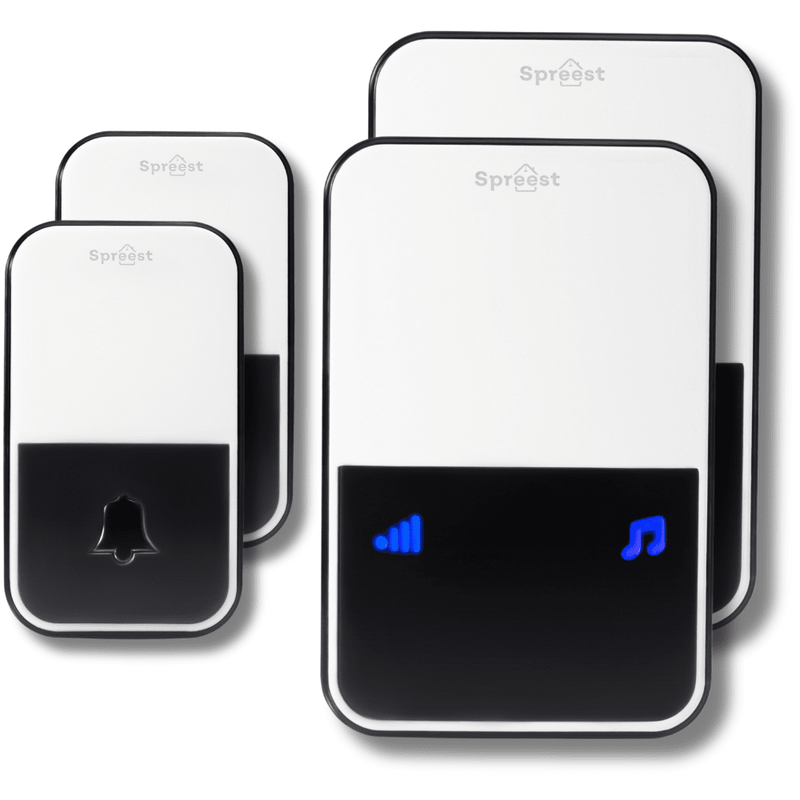 2x Dzwonek bezprzewodowy U199-WW 1T1R Biały Spreest