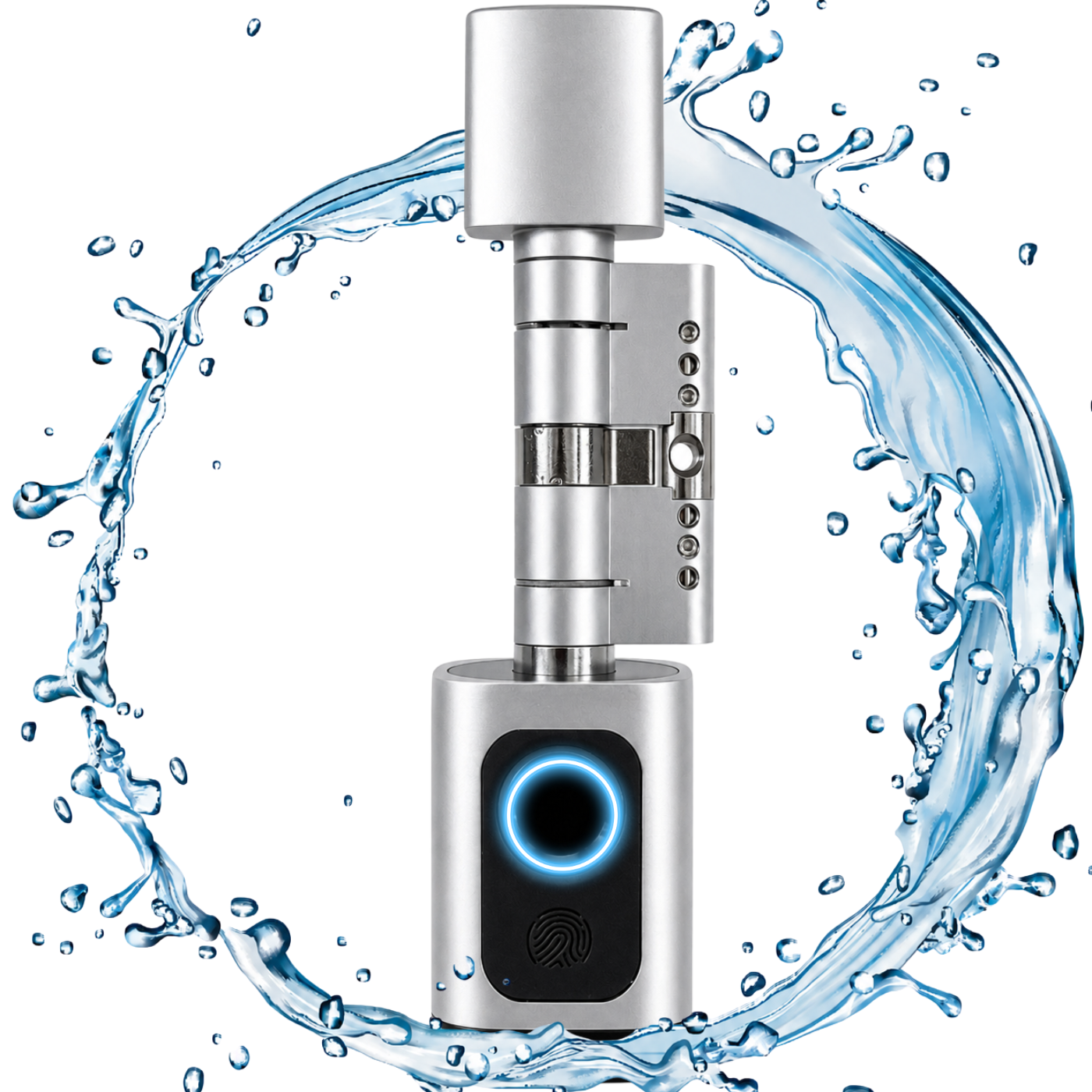 Zamek elektroniczny wkładka V1-W TTLock Silver Wodoodporna