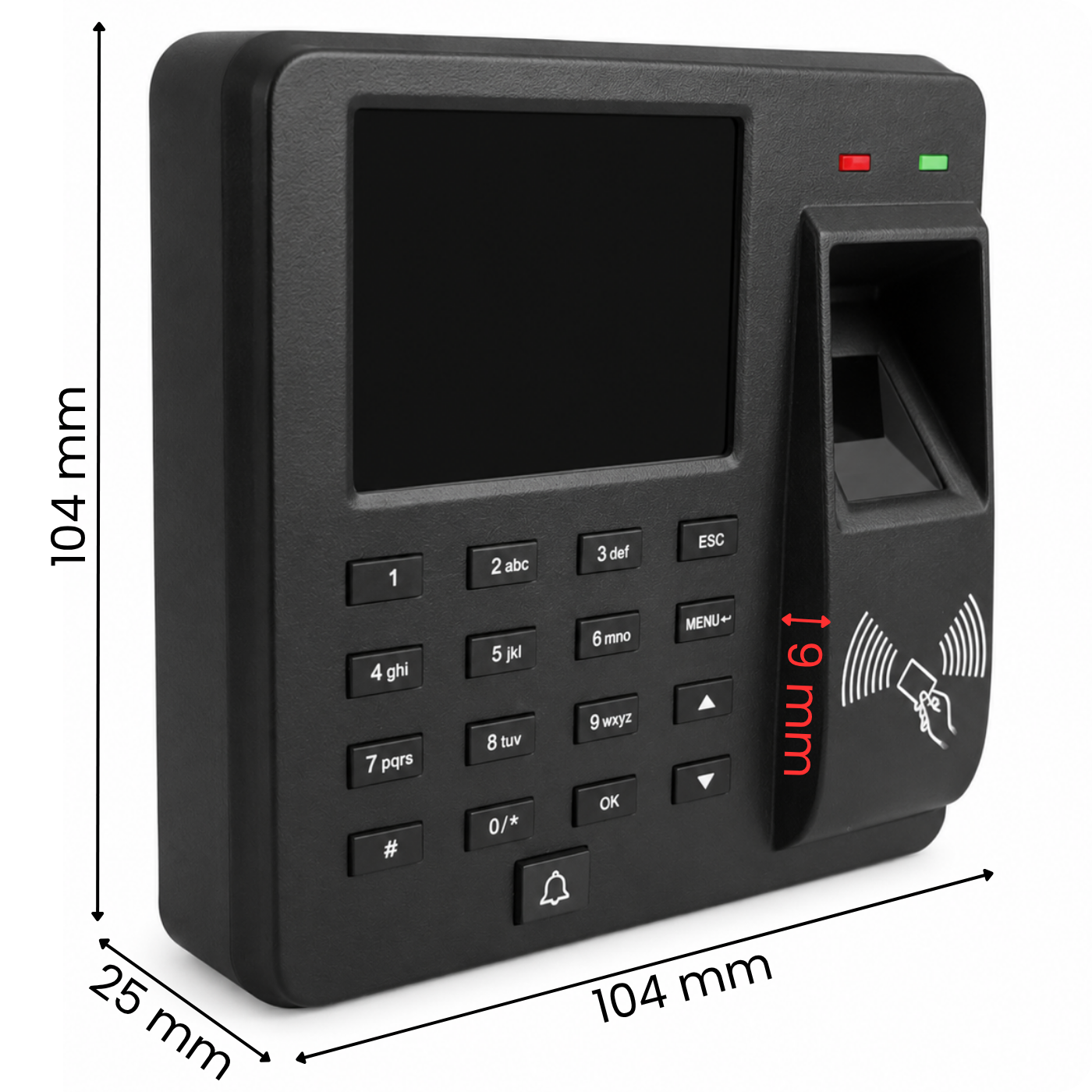 Rejestrator czasu pracy M10H RFID PIN Biometryczny