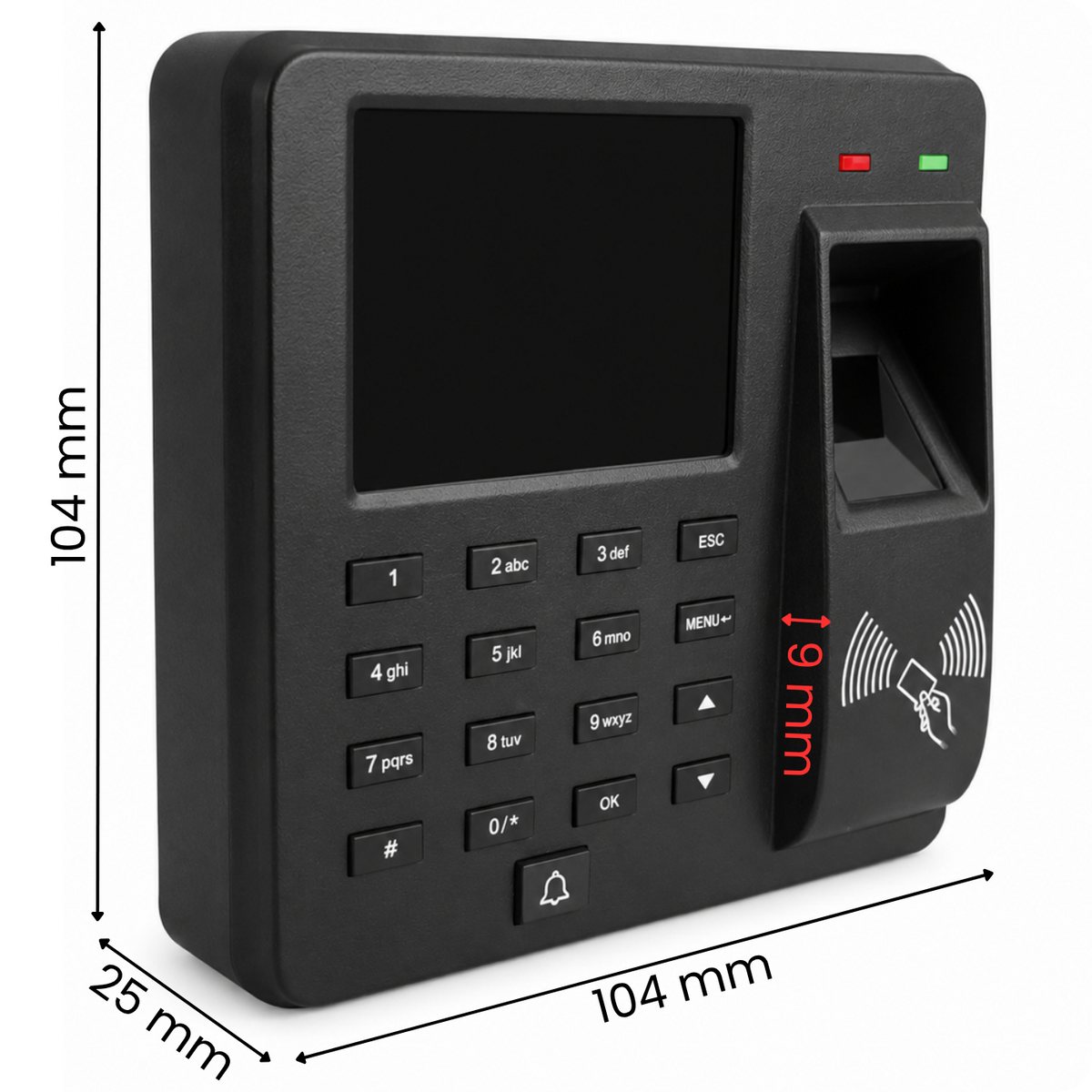 Rejestrator czasu pracy M10H RFID PIN Biometryczny