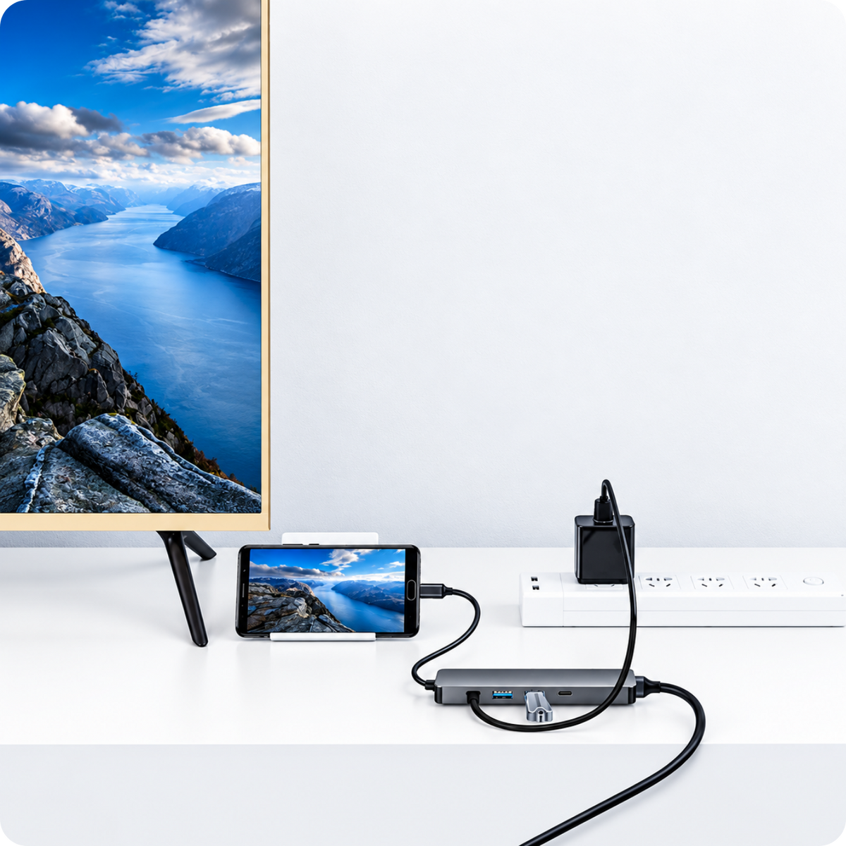 Adapter 5w1 HUB USB-C SC-USH83