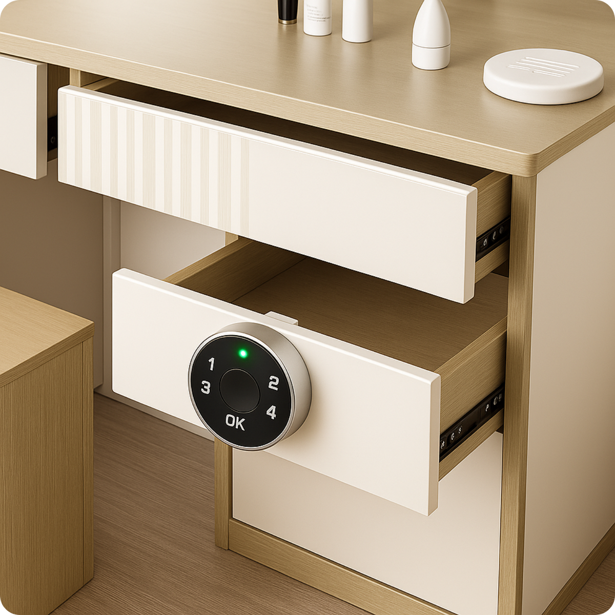 Zamek elektroniczny do szafki L28 Tuya Smart 22mm Black