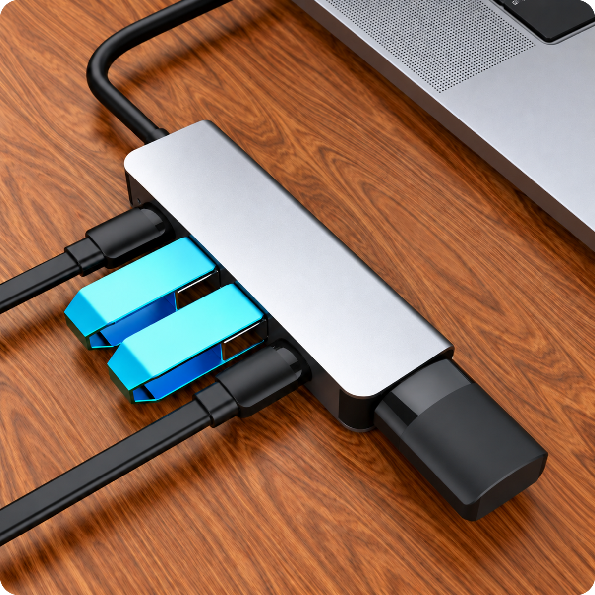Adapter 5w1 HUB USB-C SC-USH83