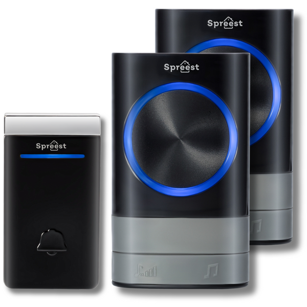 Dzwonek bezprzewodowy N189189-BB Czarny 1T2R