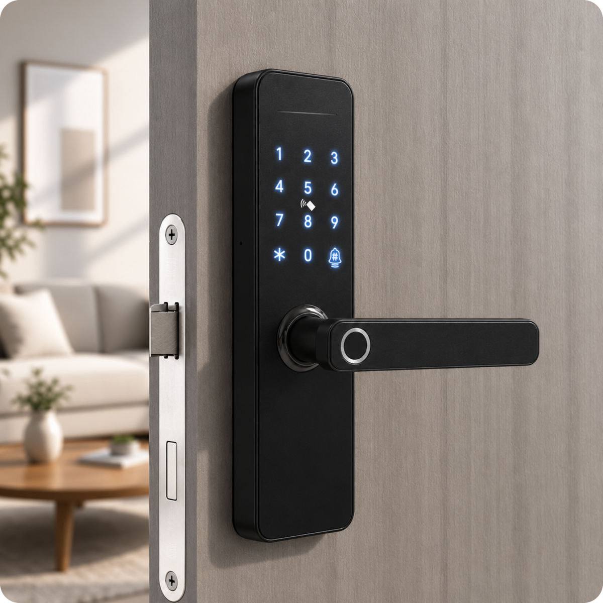 Zamek elektroniczny klamka A261F 50/72 TTLock Black