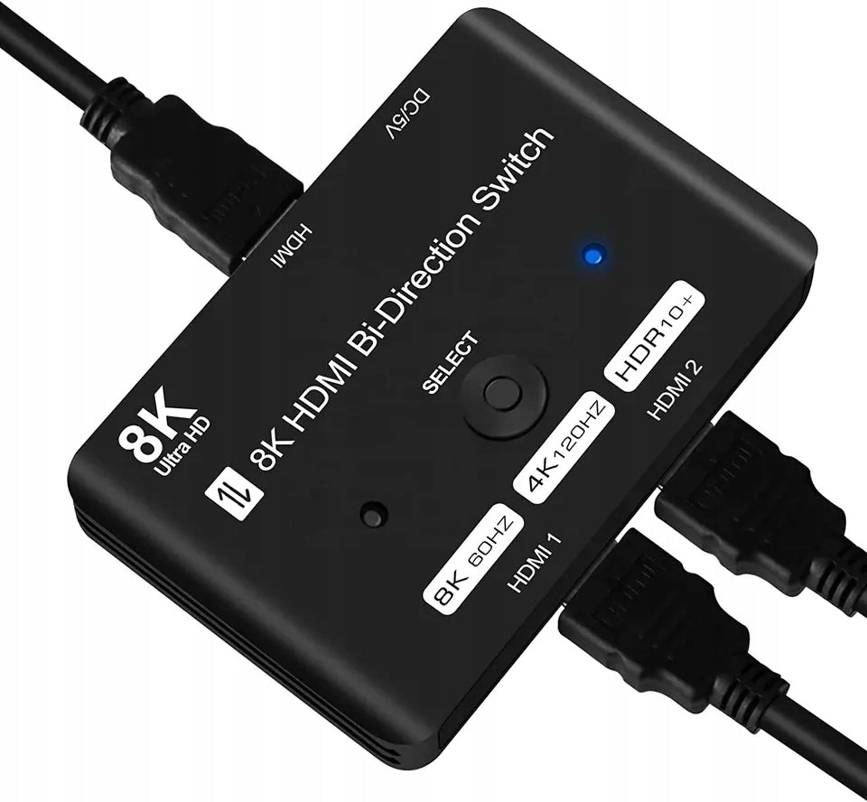 ROZDZIELACZ HDMI2.1 SWITCH PRZEŁĄCZNIK 8K SPLITTER - Spreest