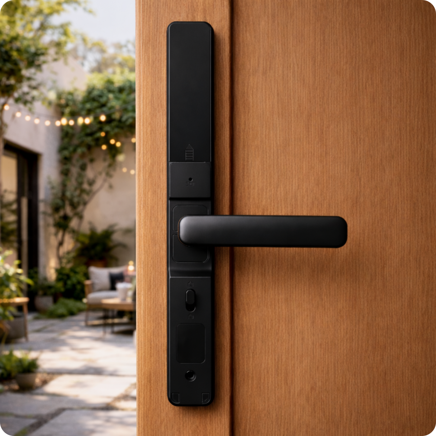 Zamek elektroniczny klamka A209B 50/72 TTLock Black