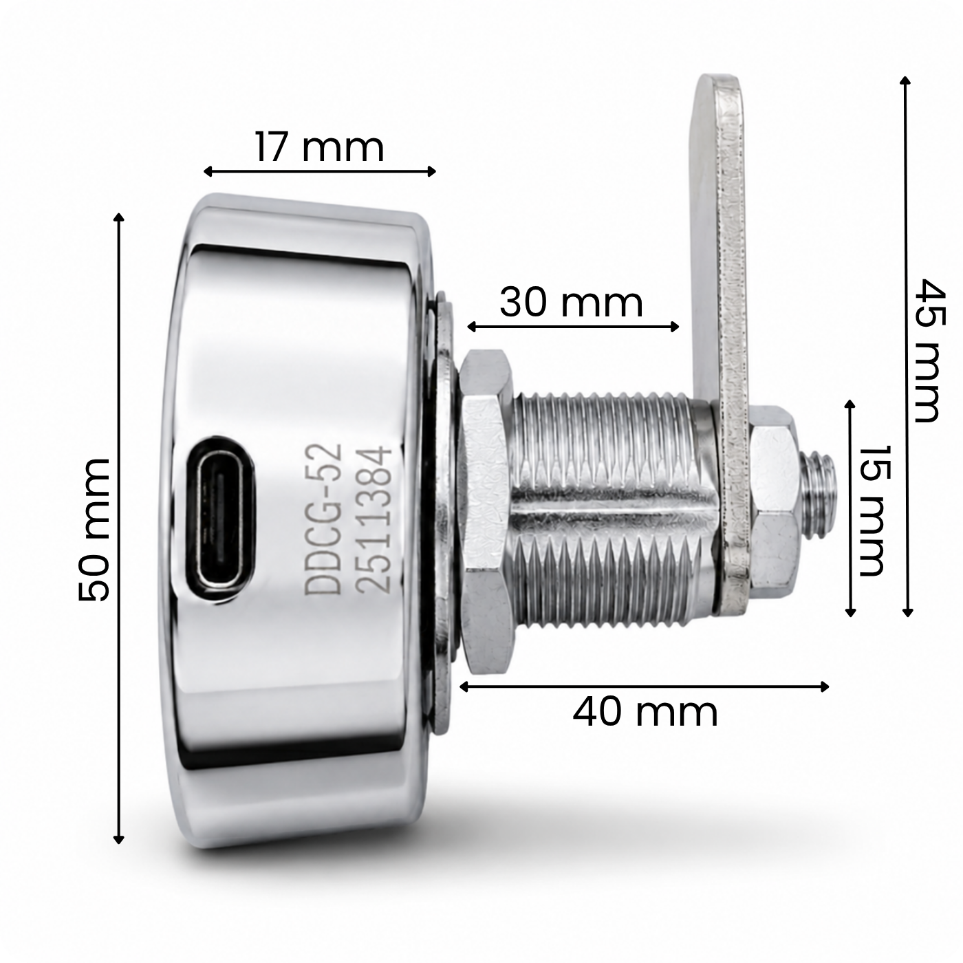 Cabinet lock CB-A1 30mm