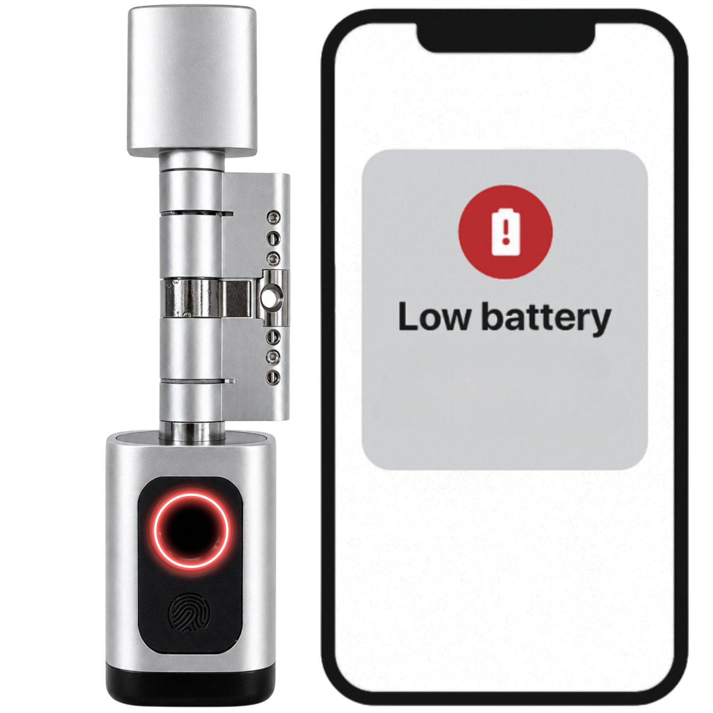 Zamek elektroniczny wkładka V1-W TTLock Silver Wodoodporna