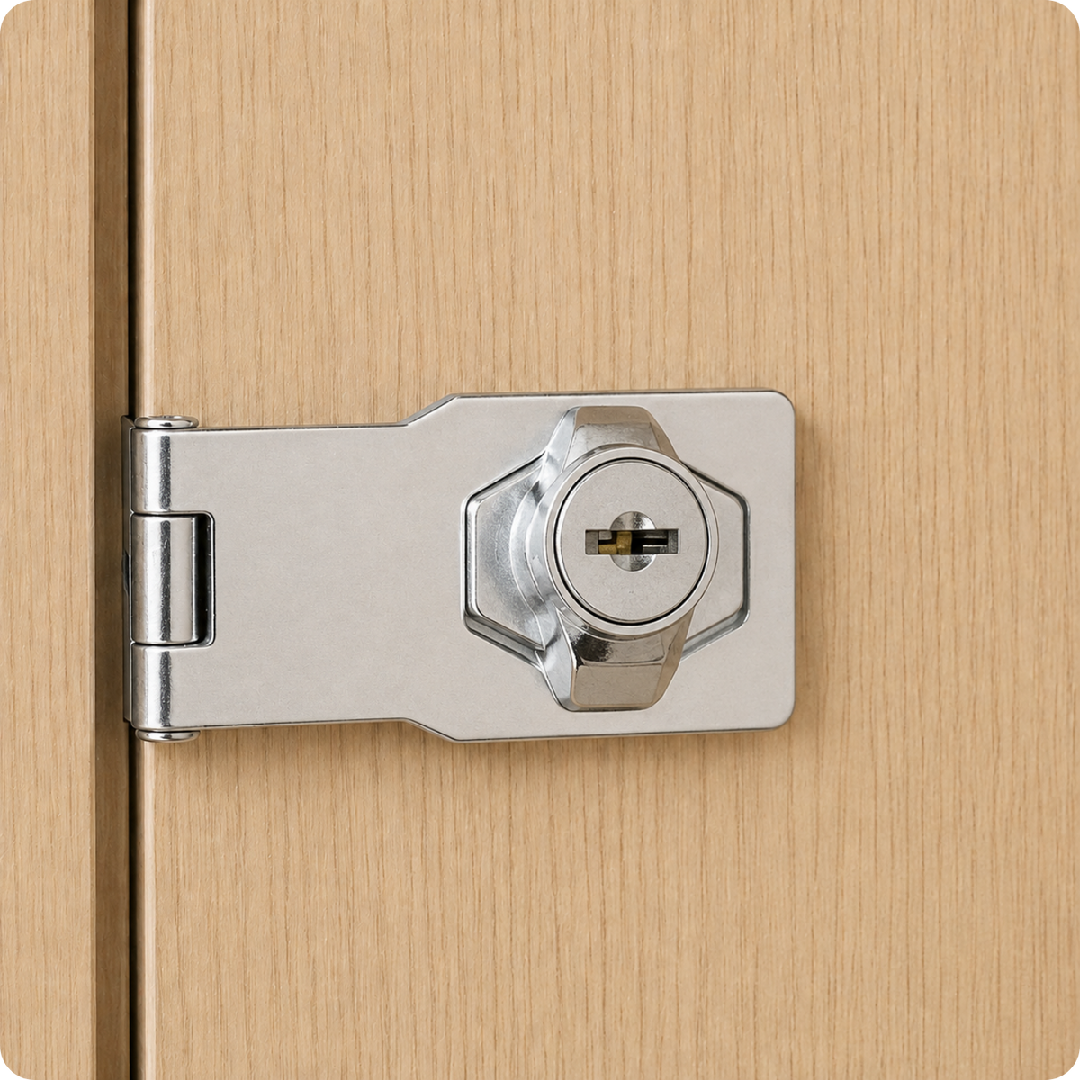 Zamek meblowy do szafki skrytki CB-108 Silver