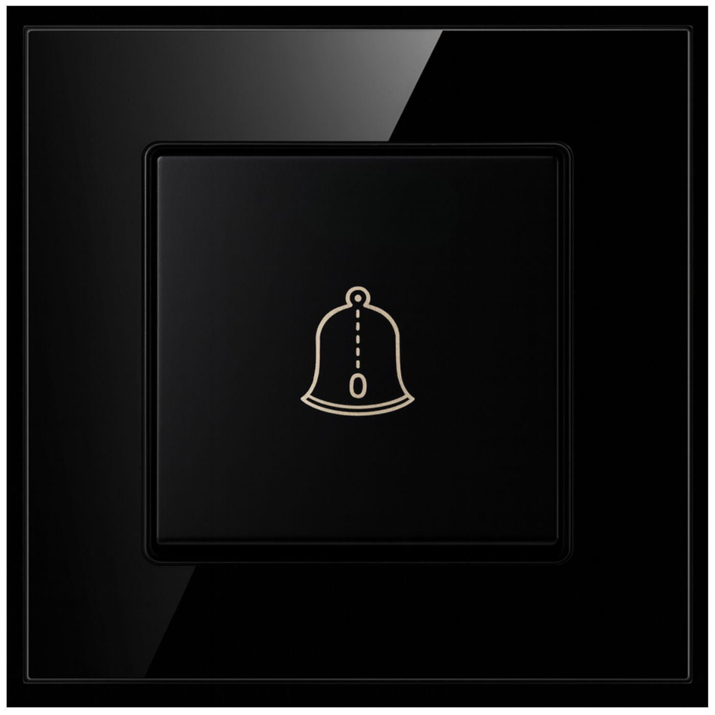 Dzwonek przewodowy przycisk D01 Black