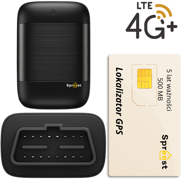 1x Lokalizator GPS R56L 4G + 1x Karta SIM do lokalizatorów - 5 lat + 500MB