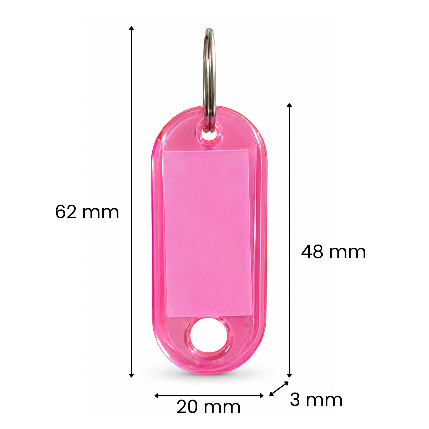 Zawieszka na klucze ABS-1 Jasnoróżowa