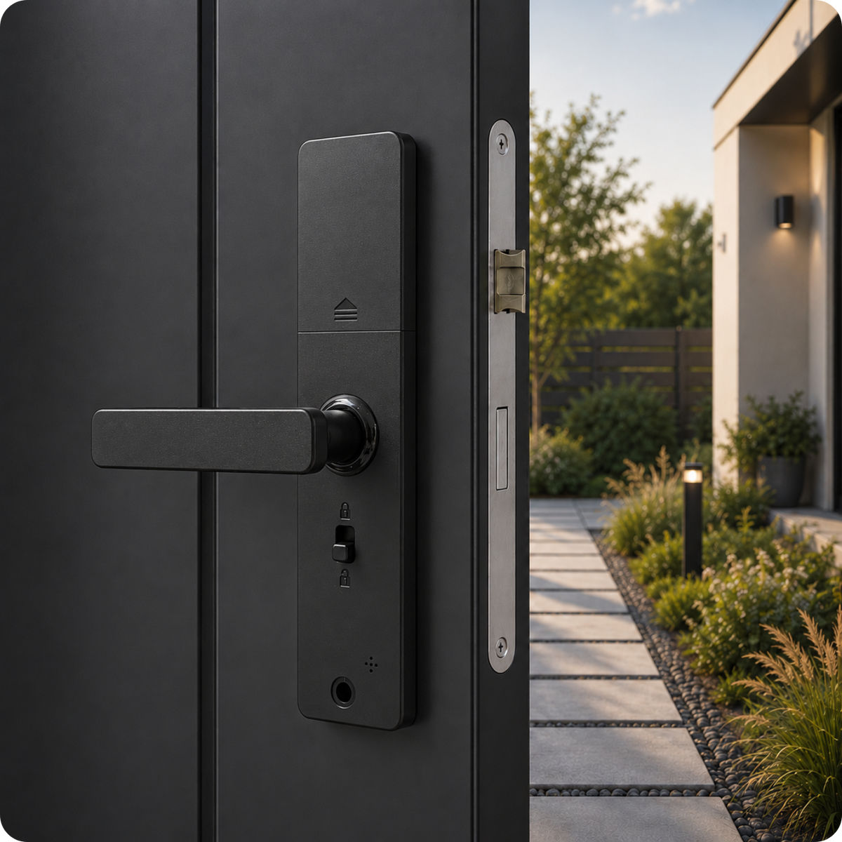Zamek elektroniczny klamka A261F 50/72 TTLock Black