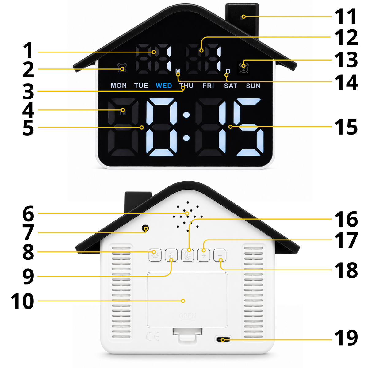 Mini kamera w budziku GH90 WiFi
