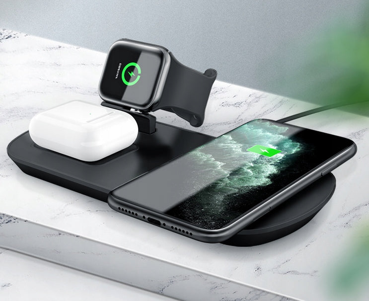 ŁADOWARKA INDUKCYJNA DO IPHONE APPLE WATCH AIRPODS - Spreest