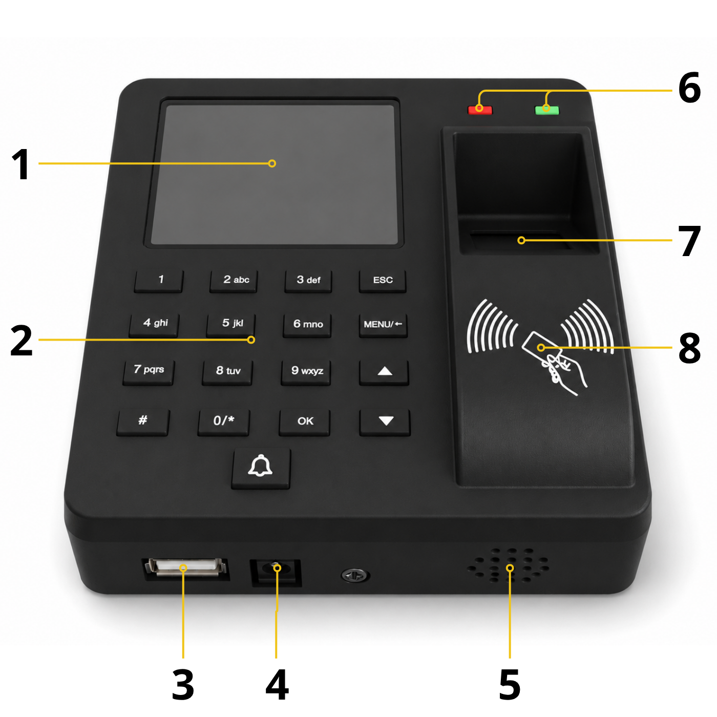 Rejestrator czasu pracy M10H RFID PIN Biometryczny