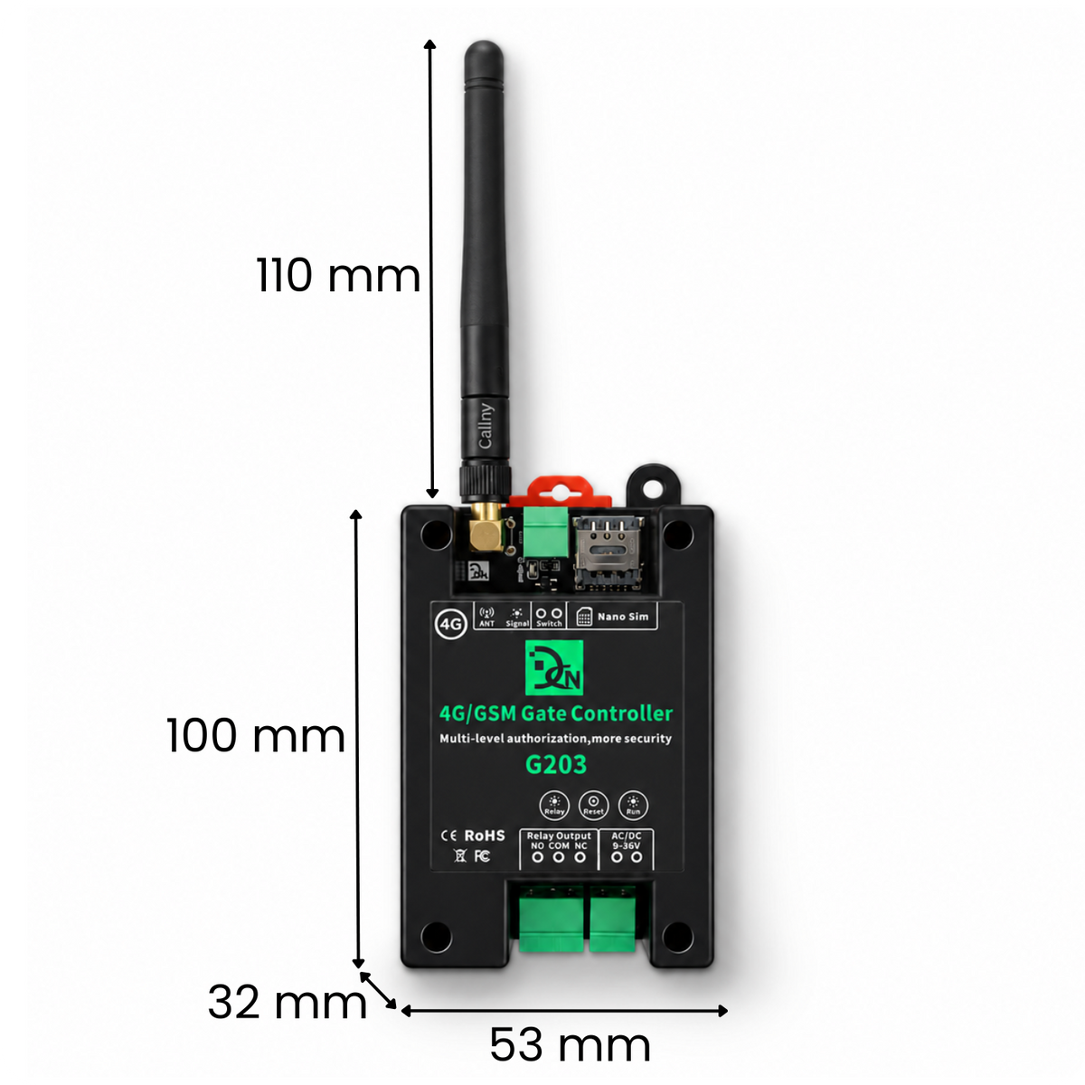 Sterownik GSM do otwierania bramy furtki G203 EU 4G