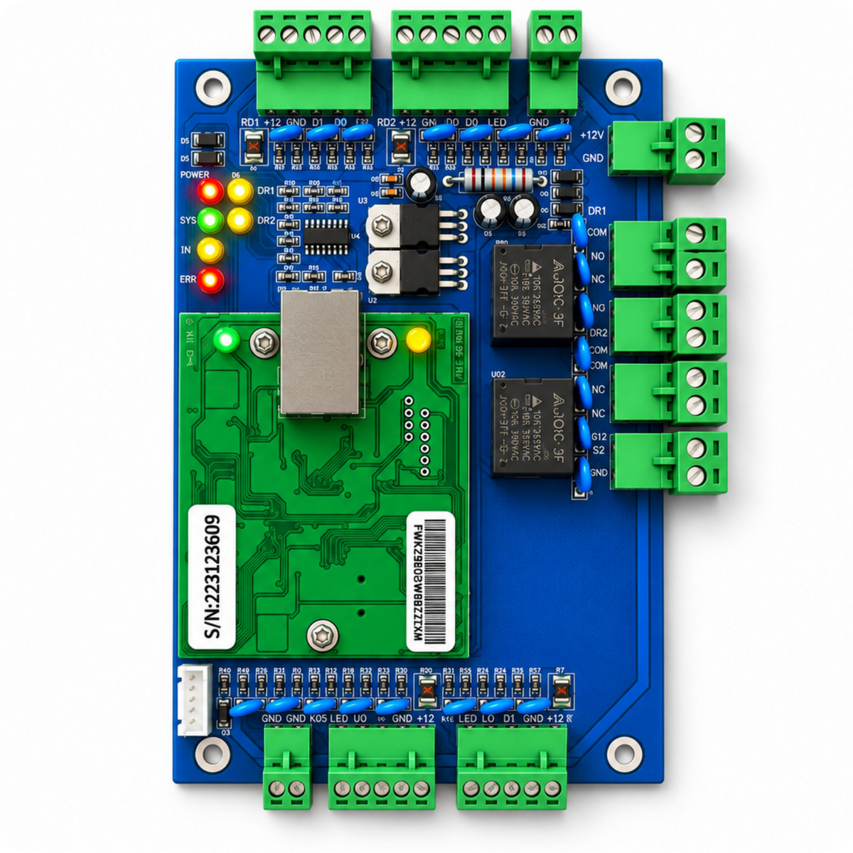 Centrala kontroler dostępu dwudrzwiowy ACB-002 TCP IP Wiegand