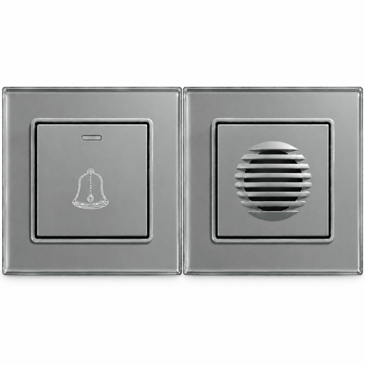 Wired doorbell button D01 White 