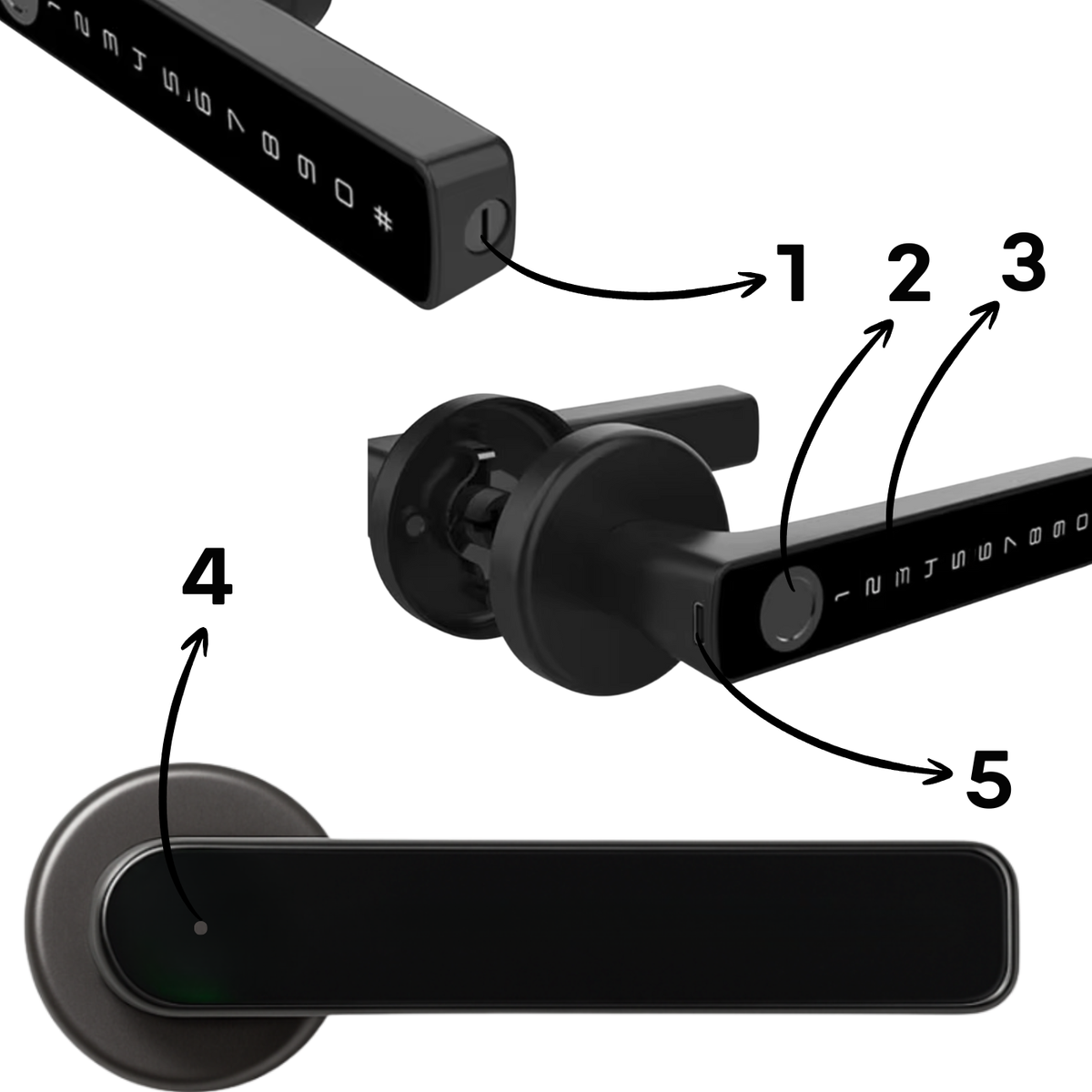 Zamek elektroniczny klamka S4A-M10 TTLock