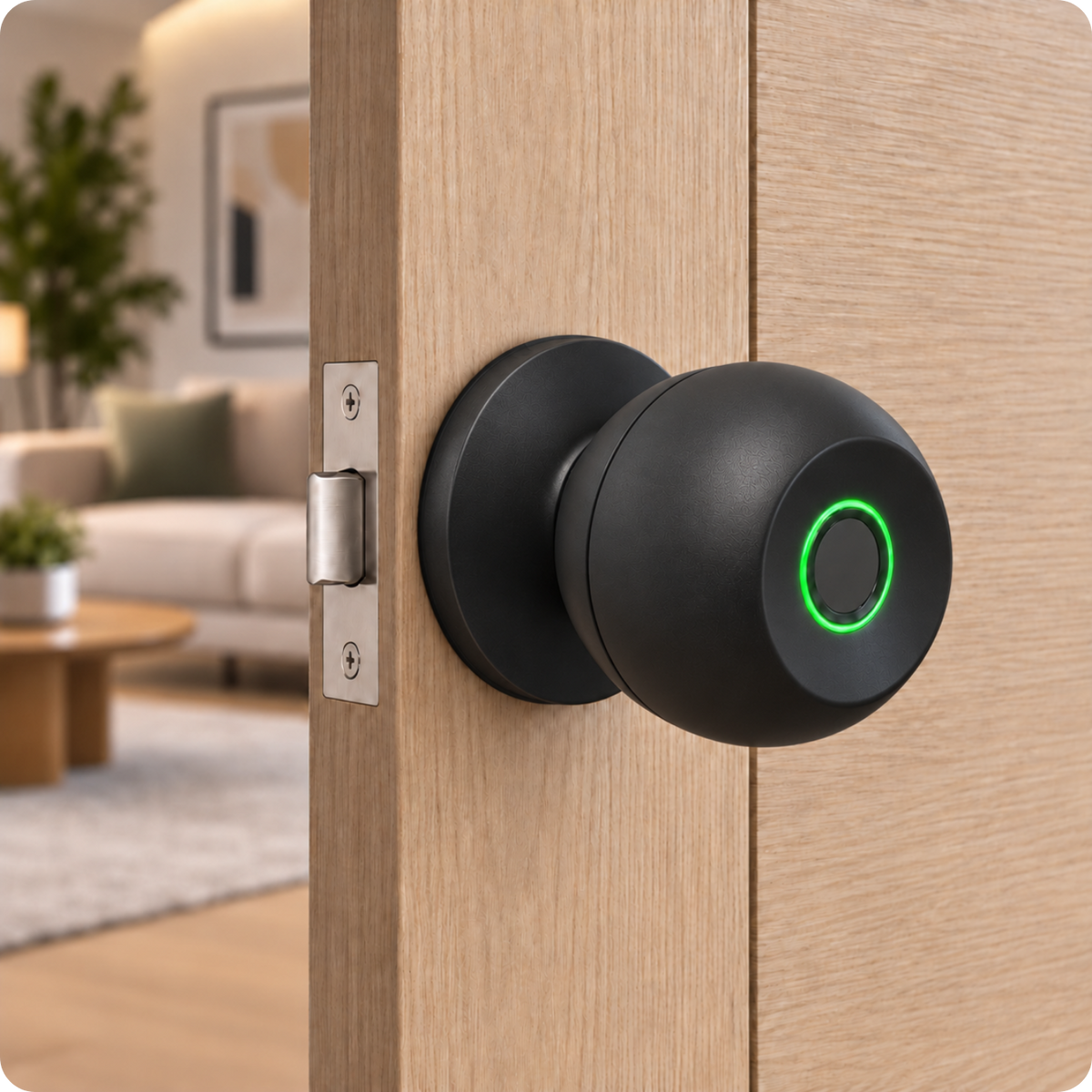 Zamek elektroniczny klamka gałka S4A-M01F Tuya Smart