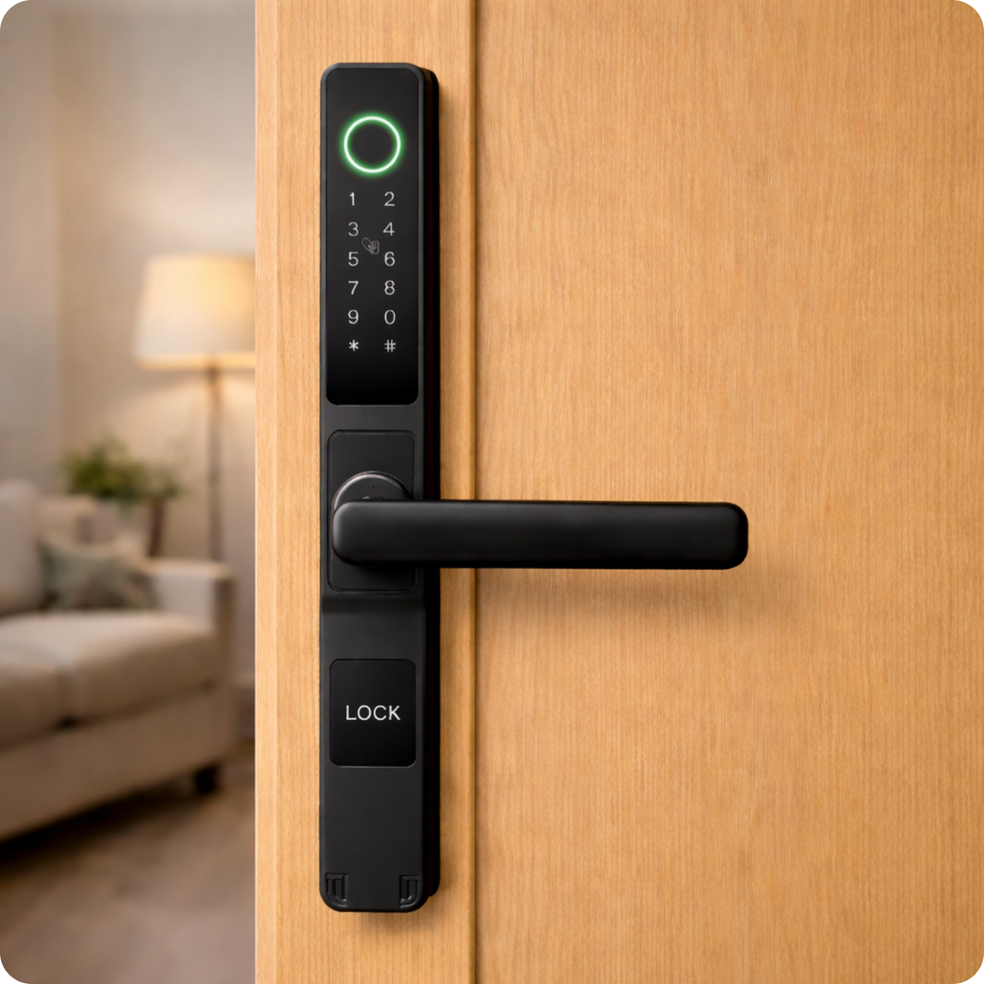 Zamek elektroniczny klamka A209B 50/72 TTLock Black
