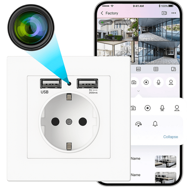 Mini kamera w gniazdku EC03 WiFi