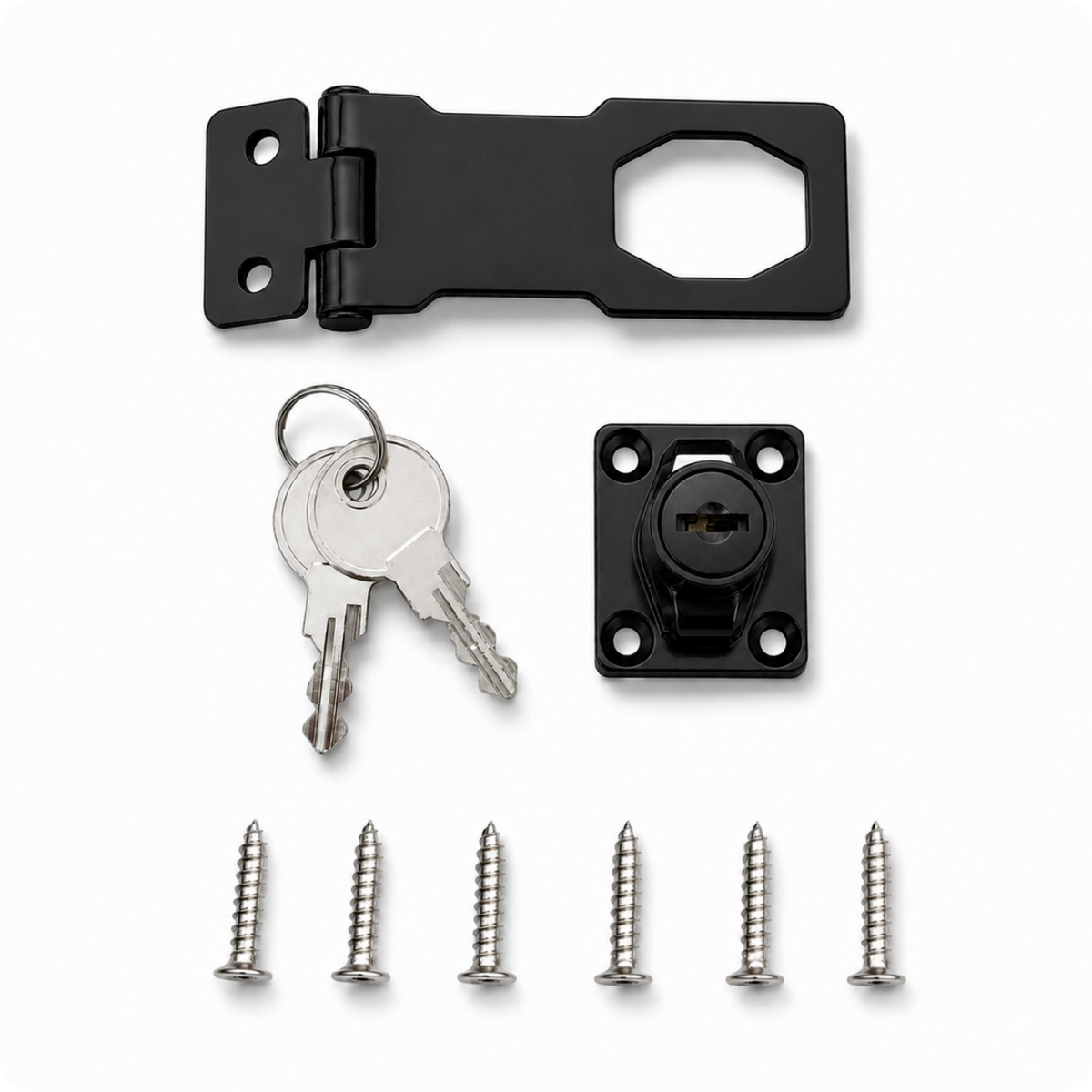 Zamek meblowy do szafki skrytki CB-108B Black