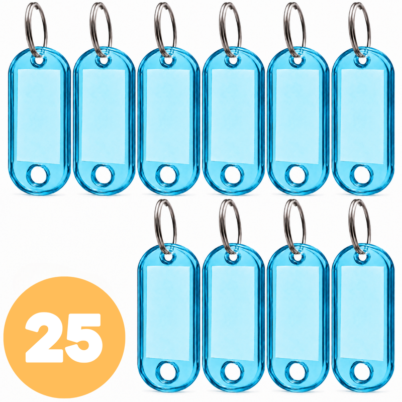 25x Zawieszka na klucze ABS-1 Niebieska