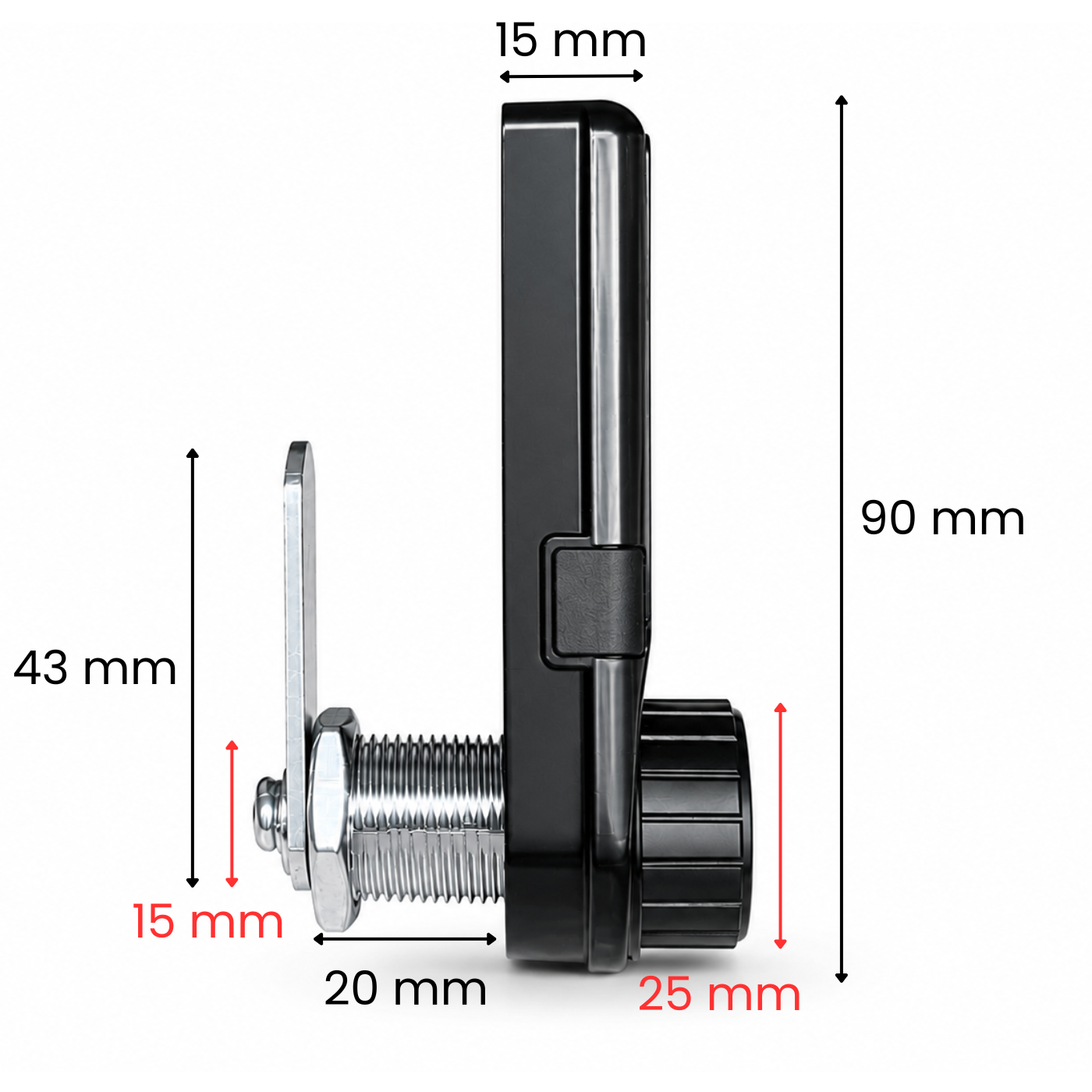 Zamek do szafki CB-A4 20mm