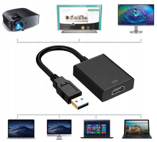 KONWERTER USB 3.0 do HDMI ADAPTER KARTA GRAFICZNA - Spreest