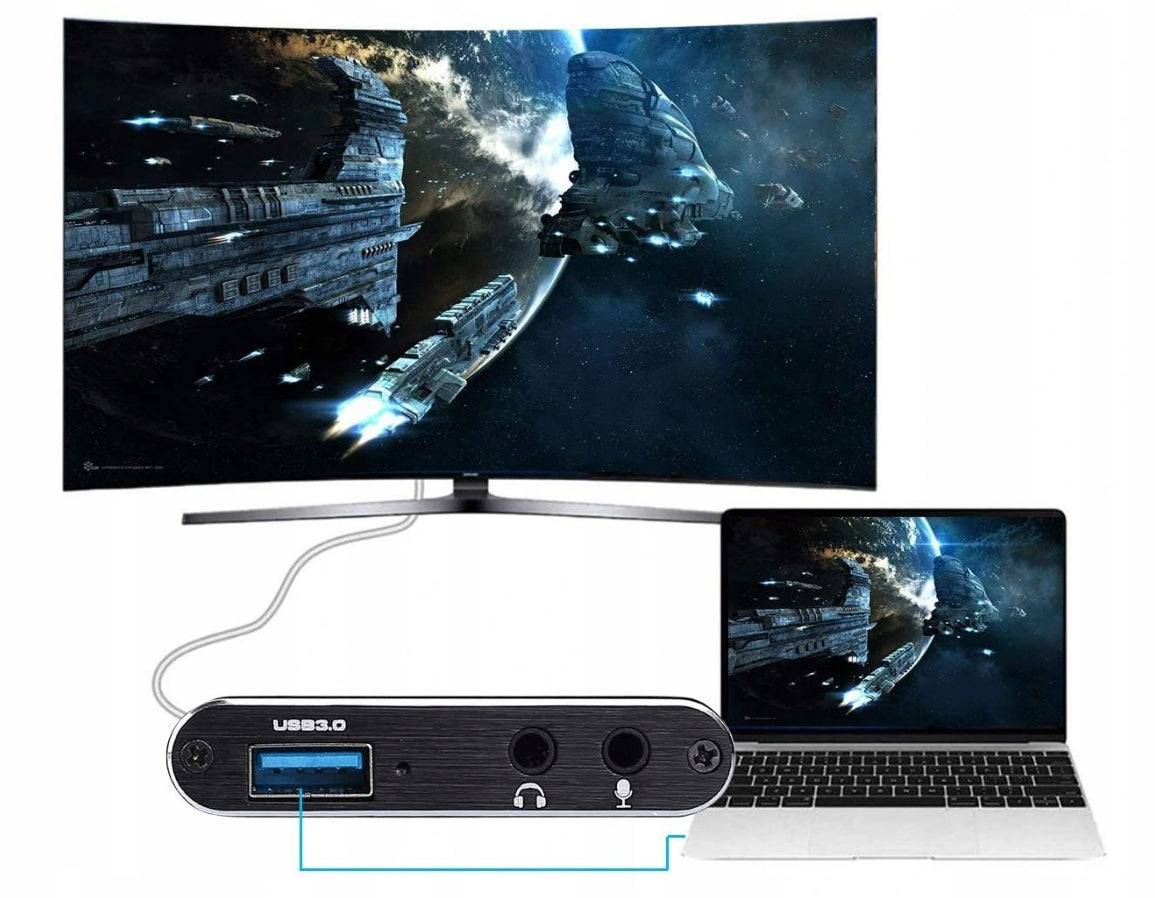 USB 3.0 - Grabber Nagrywarka Obrazu PC HDMI 4K OBS - Spreest