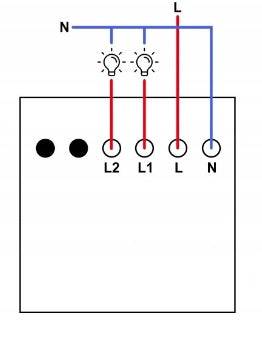 WŁĄCZNIK ŚWIATŁA LED PODWÓJNY PREMIUM SMART WIFI - Spreest
